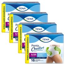 Kit 4X Fralda Geriátrica Tena Pants Confort Roupa Íntima Descartável Tama
