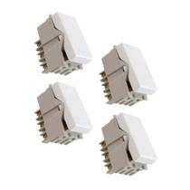 Kit 4x Interruptor Simples Branco Liz Tramontina 57115/010