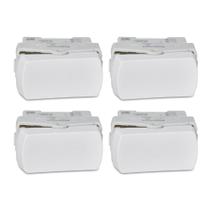 Kit 4x Interruptor Simples S3B72010 Branco Miluz Schneider
