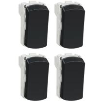 Kit 4x Interruptor Simples S3B72011 Grafite Miluz Schneider Kit 4x Interruptor Simples S3B72011 Grafite Miluz Schneider