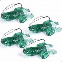 Kit 4x Isca Artificial Sapo Soft Anti Enrosco Traíra Tucunaré 5,5cm
