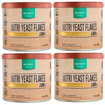 Kit 4x Latas Nutri Yeast Flakes Flocos Suplemento Alimentar Levedura Nutricional Natural - 100g Nutrify