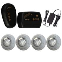 Kit 4x LED RGB 9W ABS Piscina + Comando Wifi Alexa Luxpool
