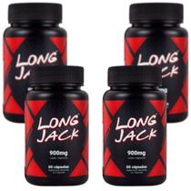 Kit 4x Long Jack C/60 Cápsulas De 900mg