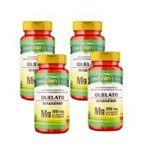 Kit 4x Magnésio Quelato 350mg 4x60 cápsulas Unilife Kit 4x Magnésio Quelato 350mg 4x60 cápsulas Unilife