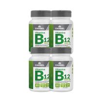 Kit 4x Max Vitamina B12 Metilcobalamina 60 Cps - CHAMEL