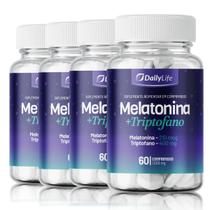 Kit 4x Mela tonina DailyLife 60 Comprimidos 1000mg Com L Triptofano