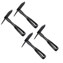 Kit 4x Mini Pá Dobrável Vira Picareta Multi Aço Portátil P/Camping Garimpo Jardim Tática Offroad NTK