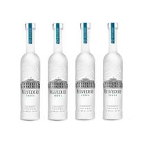 Kit 4x Miniatura Vodka Belvedere Pure 50ml