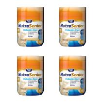 Kit 4X Nutra Senior Adulto 50+ Diabetics Care Complemento Alimentar 800g - 28 Vitaminas e Minerais