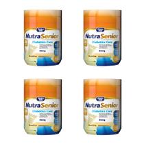 Kit 4X Nutra Senior Adulto 50+ Diabetics Care Complemento Alimentar 800g - 28 Vitaminas e Minerais