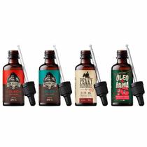Kit 4x Óleo Barba Negra Calico Peaky Guaraná Don Alcides