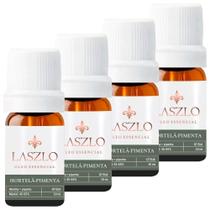 Kit 4x Óleo Essencial Hortelã-Pimenta 10ml Laszlo