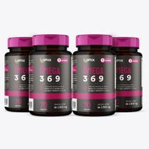 Kit 4x Ômega 3-6-9 - Mulher - 70 cápsulas - Omix