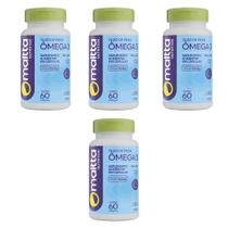 Kit 4x Ômega 3 EPA-DHA 1000mg 4x60 cápsulas Maltta Nutrition Sabor:Sem sabor Kit 4x Ômega 3 EPA-DHA 1000mg 4x60 cápsulas Maltta Nutrition Sabor:Sem sabor