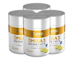 Kit 4x Ômega 3 EPA DHA Vit. E 60 cápsulas Body Action