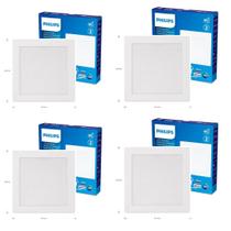 Kit 4x Painel Plafon Spot Embutir 6W 4000K Luz Neutra Philips 400LM Kit 4x Painel Plafon Spot Embutir 6W 4000K Luz Neutra Philips 400LM