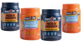Kit 4x Pasta De Amendoim Power One Integral 1kg Tradicional