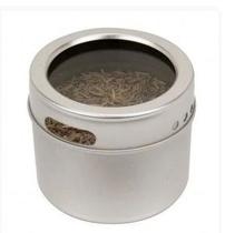 Kit 4x Pote Porta Tempero Condimento Inox Magnético Imã