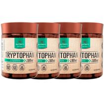 Kit 4x Potes Tryptophan Suplemento Alimentar Natural Fitness Fit Vitaminas Vit L-Triptofano Serotonina190mg 240 Cáps - Nutrify