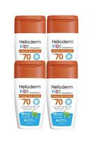 Kit 4x Protetor Solar Corporal Helioderm Fps70 Kids C/120ml