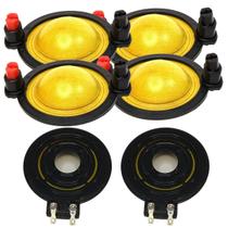 Kit 4x Reparo Driver D250x Diafragma Fenólico e 2 Super Tweeter St200 Jbl Selenium 8 Ohms 100w