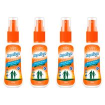 Kit 4x Repelente de Insetos Repellere Spray Eficaz Contra Mosquitos da Dengue 105ml Myhealth