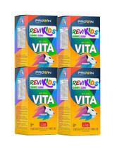 Kit 4x Revikids Gummy C/60 Gomas Framboesa E Uva - Prowin