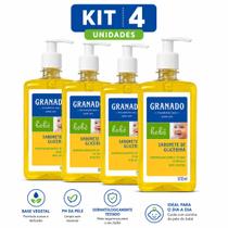 Kit 4x Sabonete Líquido de Glicerina Granado Bebê 500ml Suave Hidratante e Seguro para Uso Diário Kit 4x Sabonete Líquido de Glicerina Granado Bebê 500ml Suave Hidratante e Seguro para Uso Diário