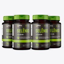 Kit 4x - Selênio - 70 cápsulas - Omix