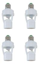 KIT 4X Sensores Presença Fotocélula para Lâmpada Soquete E27 KIT 4X Sensores Presença Fotocélula para Lâmpada Soquete E27