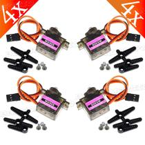 Kit 4x Servo Motor Mg90s Com Engrenagem em Metal 90º 180º Kit 4x Servo Motor Mg90s Com Engrenagem em Metal 90º 180º