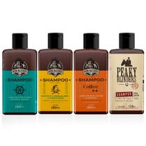 Kit 4x Shampoo Barba Calico Lemon Coffe Peaky Blinders Don Alcides