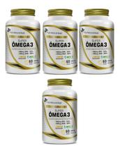 Kit 4x Super Ômega 3 (meg-3) (60 softcaps) - Flora Nativa Kit 4x Super Ômega 3 (meg-3) (60 softcaps) - Flora Nativa