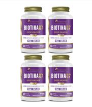 Kit 4x Suplemento Alimentar Biotina B7 60 cápsulas Flora Nativa Kit 4x Suplemento Alimentar Biotina B7 60 cápsulas Flora Nativa