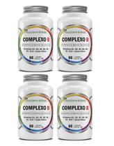 Kit 4x Suplemento Alimentar Complexo B 60 cápsulas Flora Nativa