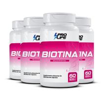 Kit 4x Suplemento Biotina 60 cápsulas PRO LIFE Kit 4x Suplemento Biotina 60 cápsulas PRO LIFE