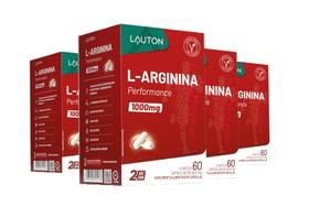 Kit 4x suplemento L Arginina 60 cápsulas Lauton