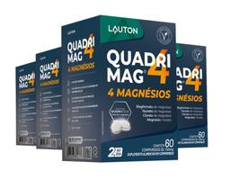 Kit 4x Suplemento Quadrimag 60 cápsulas Lauton Kit 4x Suplemento Quadrimag 60 cápsulas Lauton