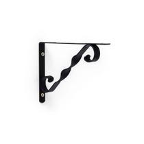 kit 4x Suporte Decorado Mão Francesa para Prateleira 20 cm Preto kit 4x Suporte Decorado Mão Francesa para Prateleira 20 cm Preto