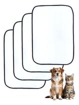 Kit 4x Tapete Higiênico Lavável Para Cães 70x50cm