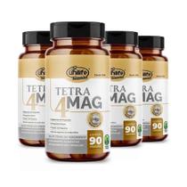 Kit 4x Tetra 4 Mag Magnésio 90 Cápsulas Unilife