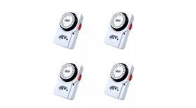 KIT 4X Timer Temporizador Programável Tomada Bivolt Analógico