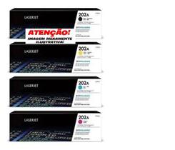 Kit 4x Toner 202A Original 4 cores CF500A CF501A CF502A CF503A M281FDW M254DW