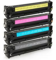 KIT 4x Toner Compatível CB540A CE320A CF210A Novos CP1215 CP1510 Canon LBP5050 Premium