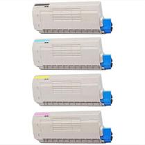 Kit 4x Toner Compativel P/Uso Okidata C710 C711 C710DN KCMY