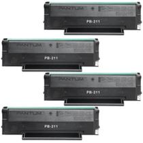 Kit 4x Toner Pantum Nt-pb211 Elgin 1600pag. p2500w M6550nw M6600nw 100% Novo Up