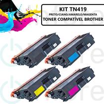 Kit 4x Toner TN419 L8260 L8360 L8360 L9310 L8610 Compatível