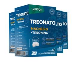 Kit 4x Treonato Magnésio Treonina 60 Comprimidos Lauton Kit 4x Treonato Magnésio Treonina 60 Comprimidos Lauton