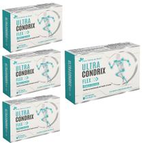 Kit 4x Ultra Condtrox Flex Colágeno Tipo II 4x60 cps Flora Nativa Sabor:Sem sabor